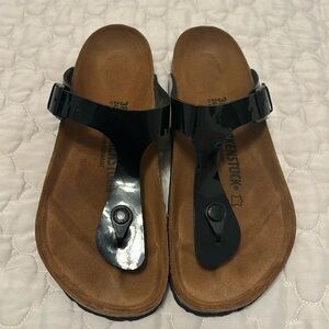 Birkenstock Gizeh - Black Patent Leather